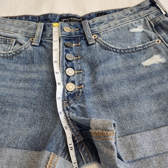 Lucky Brand Size 6 Women's Blue Denim Short - Picture 7 of 10